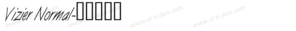 Vizier Normal字体转换